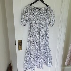 INC International Concepts Black and White Midi Dress